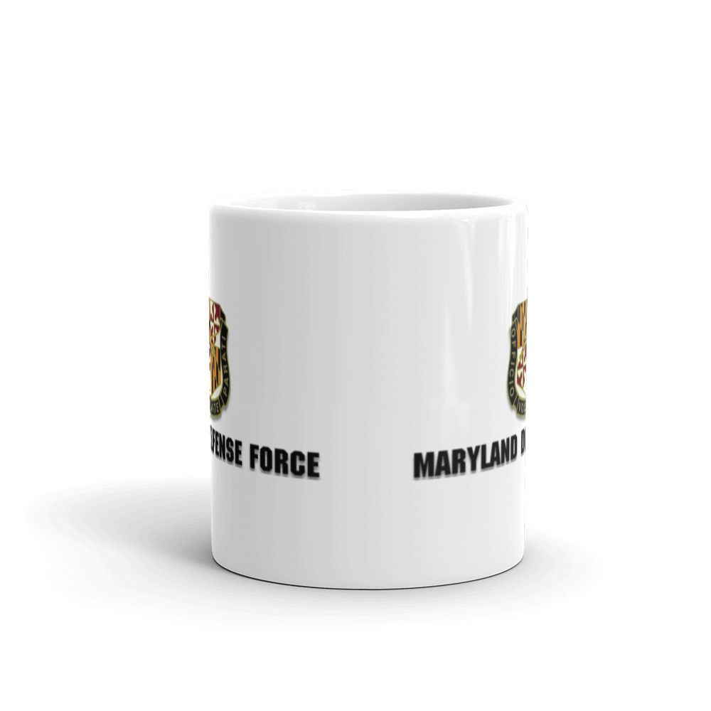 Maryland Defense Force Glossy White Mug - Image 3