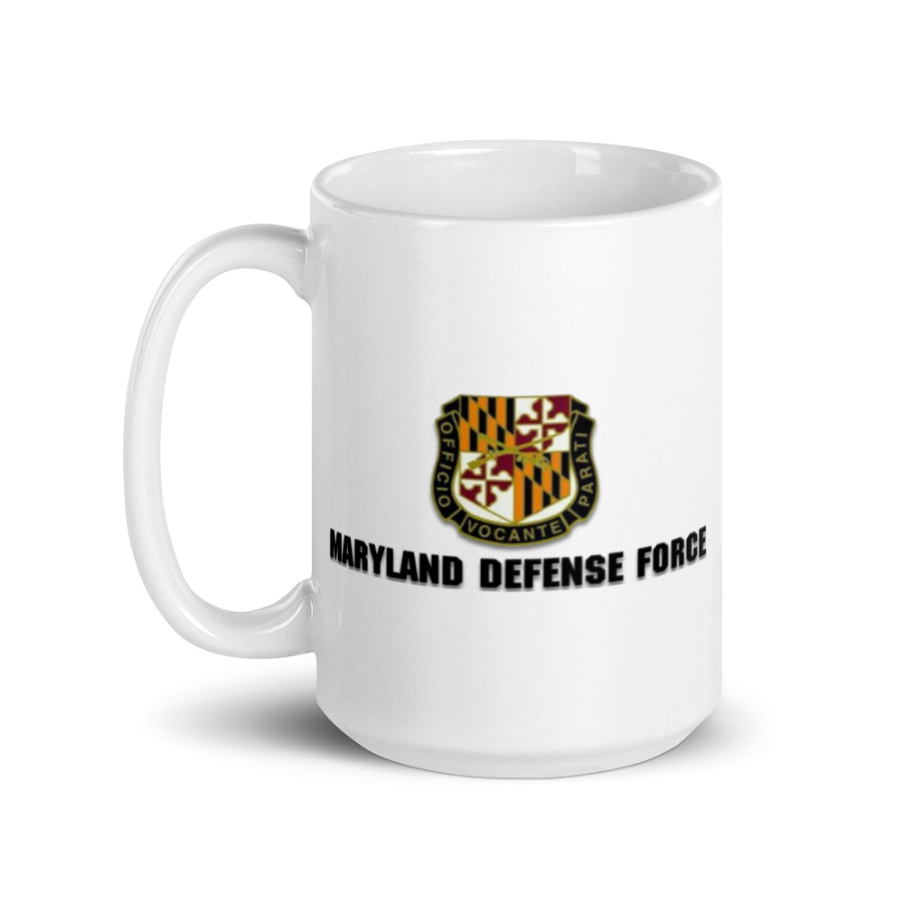 Maryland Defense Force Glossy White Mug - Image 5